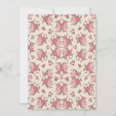 ベビーガールバプテスマ招待状 招待状 (裏面)