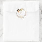 ベビーガールバプテスマ《キリスト教》洗礼式や命名式金ゴールドクロス ラウンドシール (バッグ)