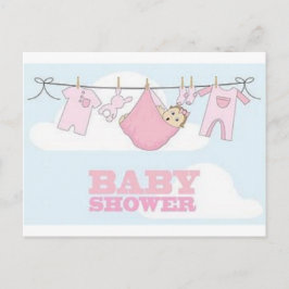 ベビーガールパーティーアイテムDECOR インビテーションポストカード