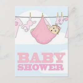 ベビーガールパーティーアイテムDECOR インビテーションポストカード