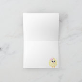 ベビーガールヒックピンクフェイクグリッター シーズンカード (内部)