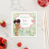 ベビーガールビキニトロピカルルアウ(ハワイ式宴会)ハワイアンパフス スタンダードカクテルナプキン (インサイチュ)