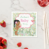 ベビーガールビキニ熱帯ルアウ（ハワイ式宴会）ハワイアン編み スタンダードカクテルナプキン (インサイチュ)