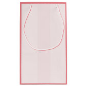 ベビーガールピンクと金ゴールドバビシャワーゲーム賞品 スモールペーパーバッグ (裏面)