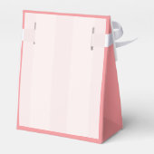 ベビーガールピンクと金ゴールドバビシャワー招待状 フェイバーボックス (裏面サイド)