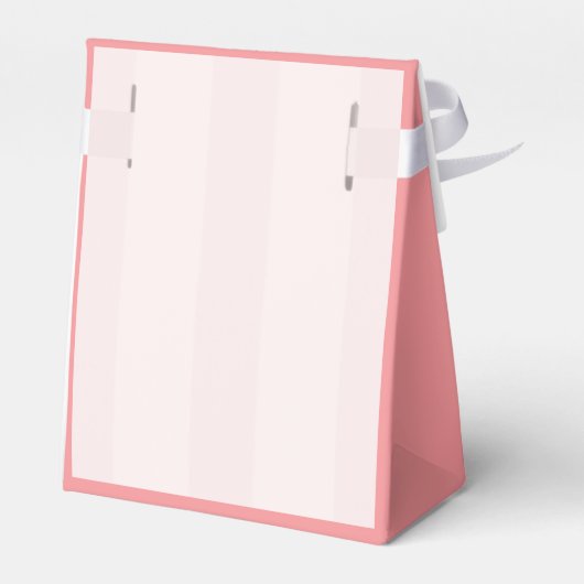 ベビーガールピンクと金ゴールドバビシャワー招待状 フェイバーボックス (裏面サイド)