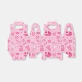 ベビーガールピンクのコラージュ模様 フェイバーボックス (折り畳みなし)