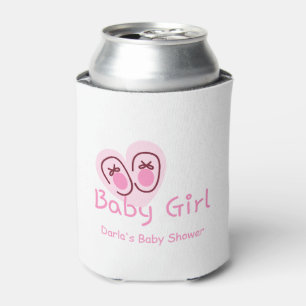 ベビーガールピンクの靴 赤ちゃんのシャワー 缶クーラー