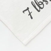 ベビーガールピンクエレファントバルーン誕生統計ベビー フリースブランケット (角)