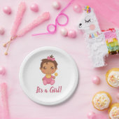 ベビーガールピンクジャンプスーツ ペーパープレート (パーティー)