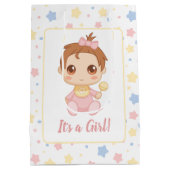 ベビーガールピンクジャンプスーツ ミディアムペーパーバッグ (裏面)