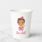 ベビーガールピンクジャンプスーツ 紙コップ (裏面)