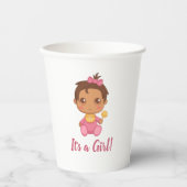 ベビーガールピンクジャンプスーツ 紙コップ (正面)