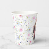 ベビーガールピンクバニーフローラ紙カップ 紙コップ (右)