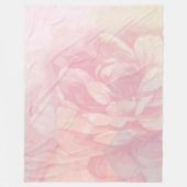 ベビーガールピンクパステルビクトリアンバラパターン フリースブランケット (正面)