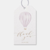 ベビーガールピンクホットエアバルーン特典 ギフトタグ (正面)