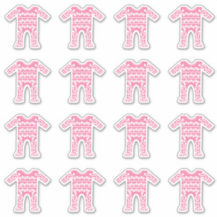 ベビーガールピンクロムパースーツ シール