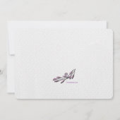 ベビーガールピンク写真誕生のお知らせ 案内状 (裏面)