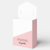 ベビーガールピンク赤ちゃんシャワーパーソナライズされた フェイバーボックス (オープン)