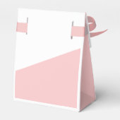 ベビーガールピンク赤ちゃんシャワーパーソナライズされた フェイバーボックス (裏面サイド)