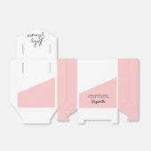 ベビーガールピンク赤ちゃんシャワーパーソナライズされた フェイバーボックス (折り畳みなし)