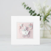 ベビーガールピンク3Dエフェクト シーズンカード (スタンド正面)