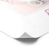 ベビーガールピンク3Dエフェクト ポスター (角)