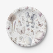 ベビーガールピンク ペーパープレート (正面)