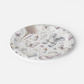 ベビーガールピンク ペーパープレート (アングル)