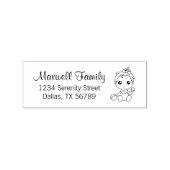 ベビーガールファミリーアドレス2 ラバースタンプ (インプリント)