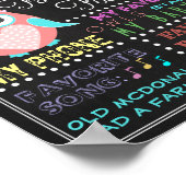 ベビーガールファースト誕生日ポスター ポスター (角)