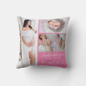 ベビーガールフォトキープサムピンク装飾用クッション クッション (裏面)