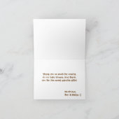 ベビーガールフクロウありがとうノートカード サンキューカード (内部)