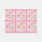 ベビーガールフリースブランケット フリースブランケット (正面(横))