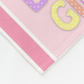 ベビーガールフリースブランケット フリースブランケット (角)