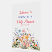 ベビーガールフローラベビーシャワーアクリルサイン アクリルサイン (傾斜)