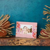 ベビーガールフローラ赤面ピンクカスタムのフォトプラーク フォトプラーク (側面)