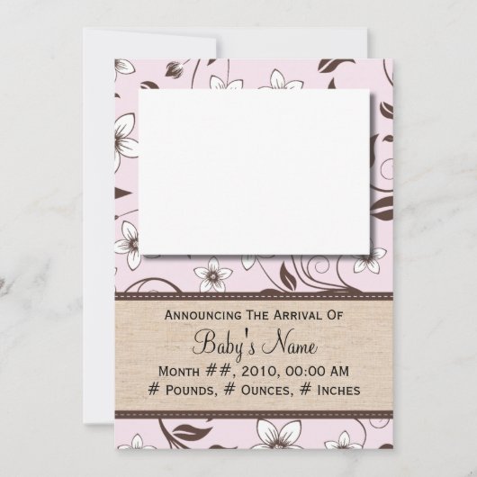 ベビーガールフローラ 案内状 (正面)