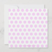 ベビーガールブーティーズベビーシャワー招待状 招待状 (裏面)