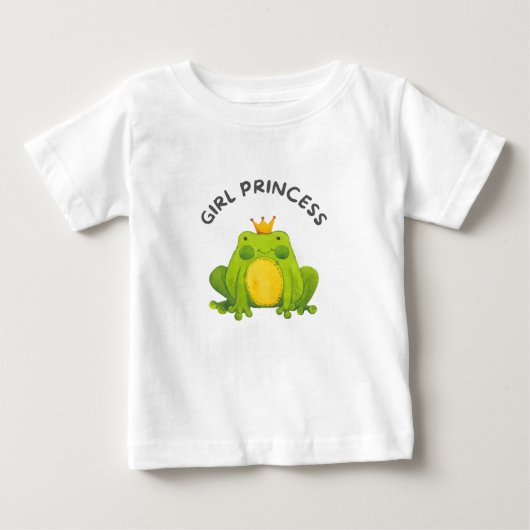 ベビーガールプリンセスTシャツ ベビーTシャツ (正面)