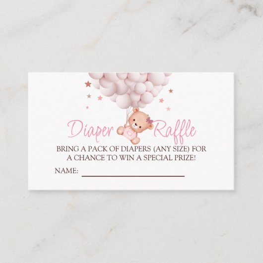 ベビーガールベアースイートバーリーウェイベアテンプレート エンクロージャーカード (正面)