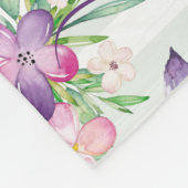 ベビーガールベビーブランケットとフローラ象 フリースブランケット (角)