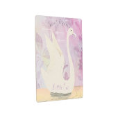 ベビーガールホワイトスワン甘い夢リトルワン メタルプリント (3/4)