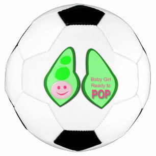 ベビーガールポップ・アートのピンクピー サッカーボール