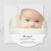 ベビーガールマイルストーン カード (裏面)