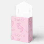 ベビーガールリトル足フットプリントシャワーパーティーの好意 フェイバーボックス (オープン)