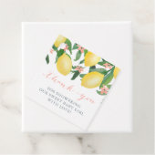 ベビーガールレモン赤ちゃんシャワーありがとう フェイバータグ (インサイチュ)