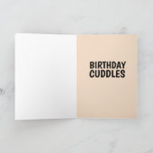 ベビーガールロマンチックレトロ誕生日カード カード (内部)