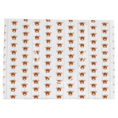 ベビーガールロングホーン焼きオレンジ ラージペーパーバッグ (裏面)