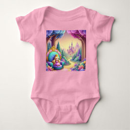 ベビーガールヴィンテージおとぎ話ベビーシャワー ベビーボディスーツ